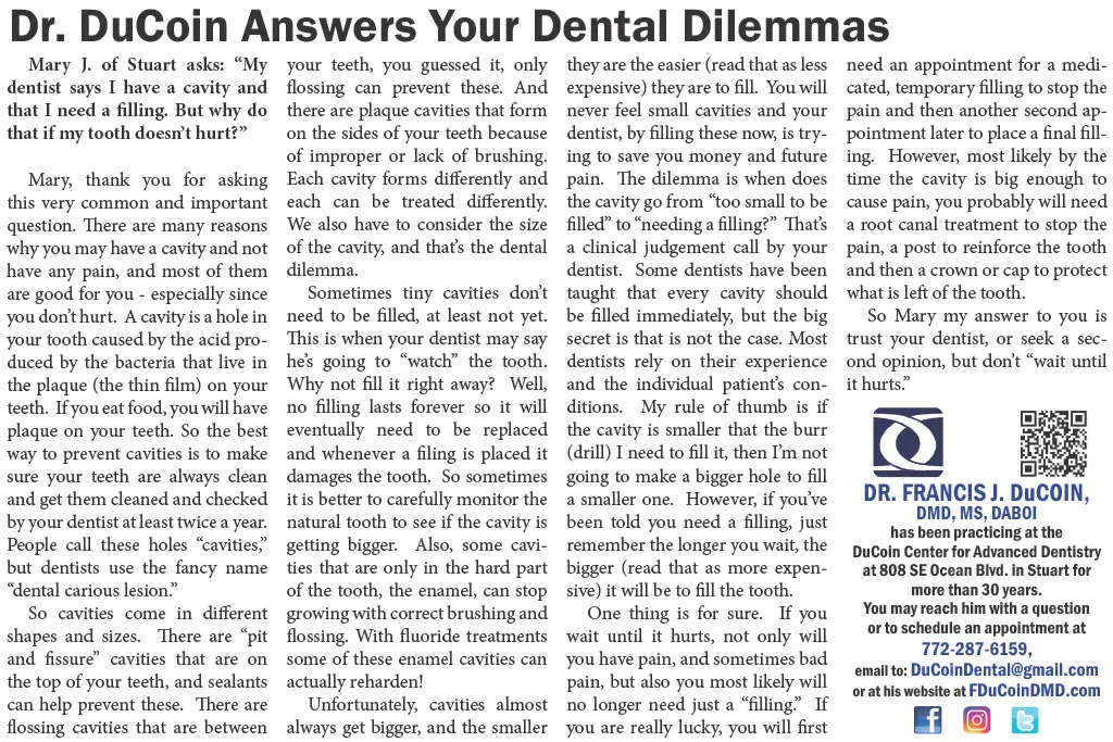 Why Fill A Cavity